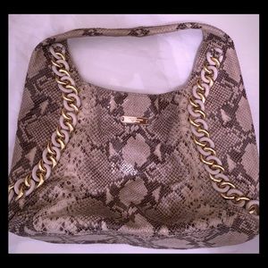 Michael Kors snake print python hobo.